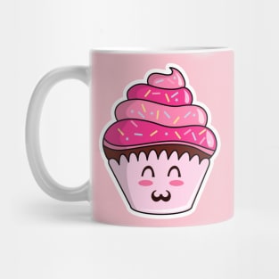 Cute Cupcake Cartoon Drawing Mug